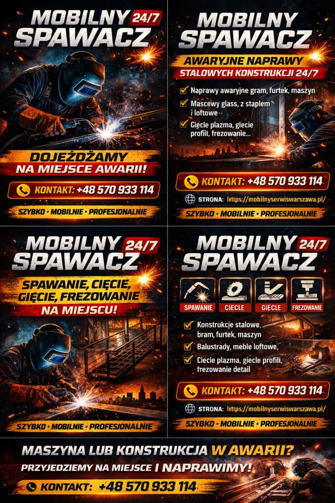 Mobilny spawacz 24/7 w Warszawie