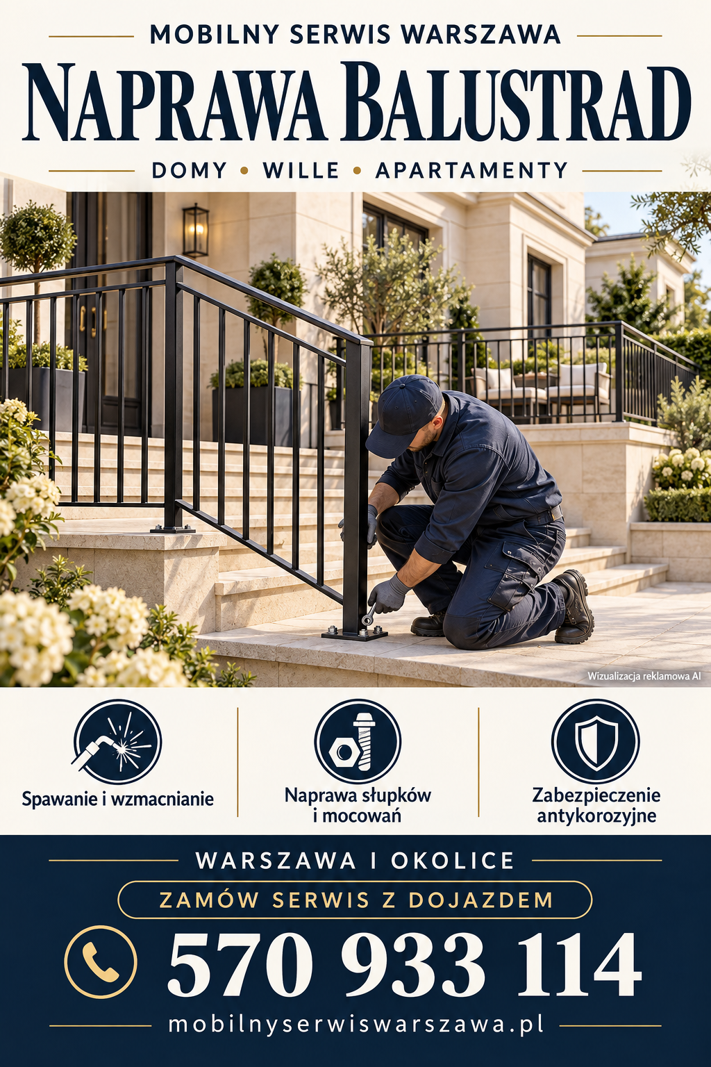 Serwis Balustrady Warszawa - Spawacz do Balustrady Mobilny