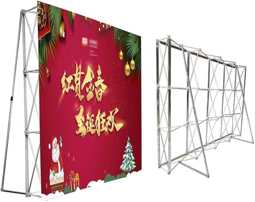 Amazon.com: Portable Backdrop Booth Frame, Straight Pop Up Display Stand  Aluminum Tension Fabric Trade Show Exhibit Display Booth Frame Banner Show  Frame (Stand ONLY) ( Color : Silver , Size : 7.5'x7.5' ) :