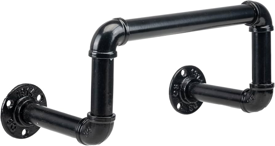 Amazon.com : MyGift Wall Mounted Garden Water Hose Hanger, Industrial Matte Black  Metal Hanging Waterhose Reel Holder Storage Rack with Decorative Pipe  Fixture Design : Patio, Lawn & Garden