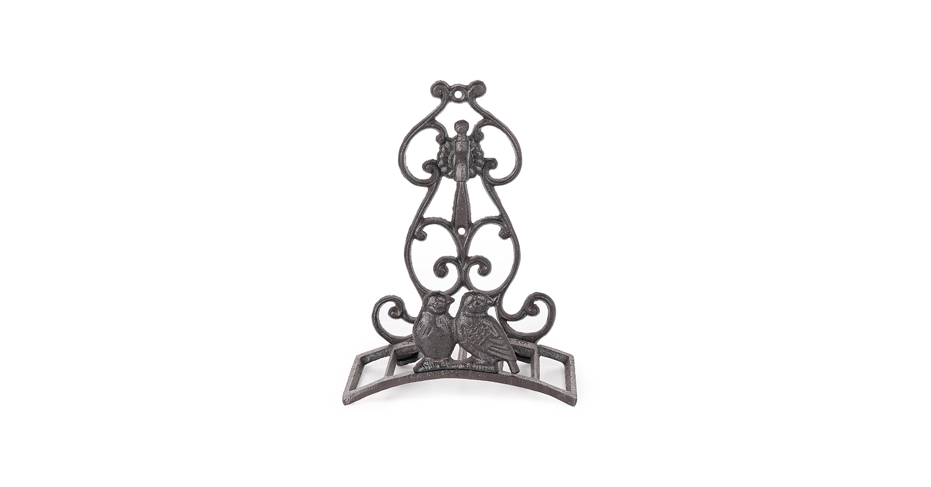 Amazon.com : Sungmor Vintage Cast Iron Garden Hose Holder - Small Decorative  Wall Mount Hose Hanger with Birds & Scroll, Heavy Duty Outdoor Storage Hook  for Yard, Garden, or Patio - Rustic