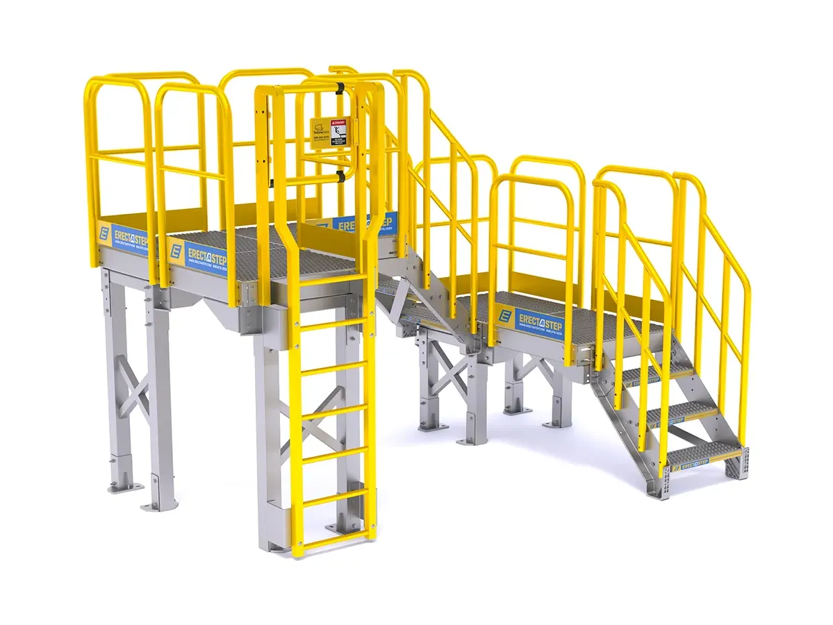 Customizable Work Platforms | ErectaStep Prefabricated Stairs