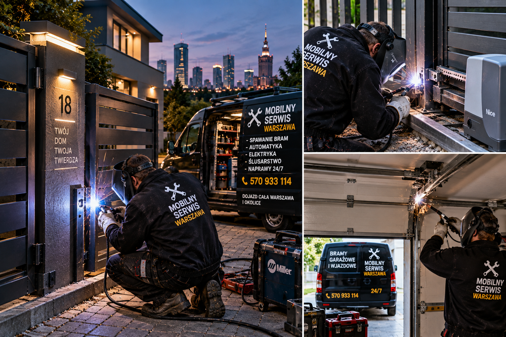 Spawanie Bram Warszawa 🔧 Serwis do bram Warszawa – kompletna oferta usług spawalniczych i elektrycznych i ślusarskich nr.1 w stolicy.