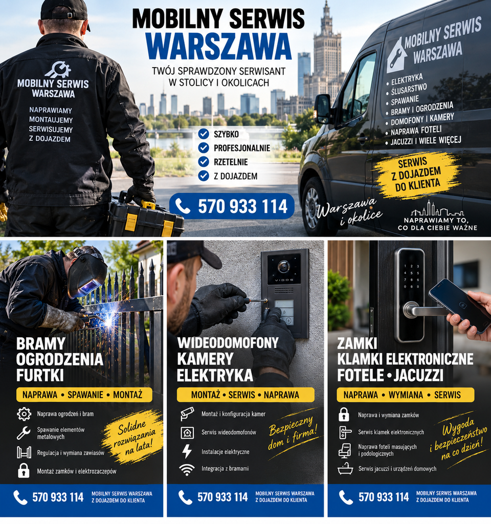 Dobry serwisant z Warszawy, Jesteśmy firmą która zajmuje się serwisem i naprawą tak zwana Firma Naprawcze z stolicy Mechanik Serwisant