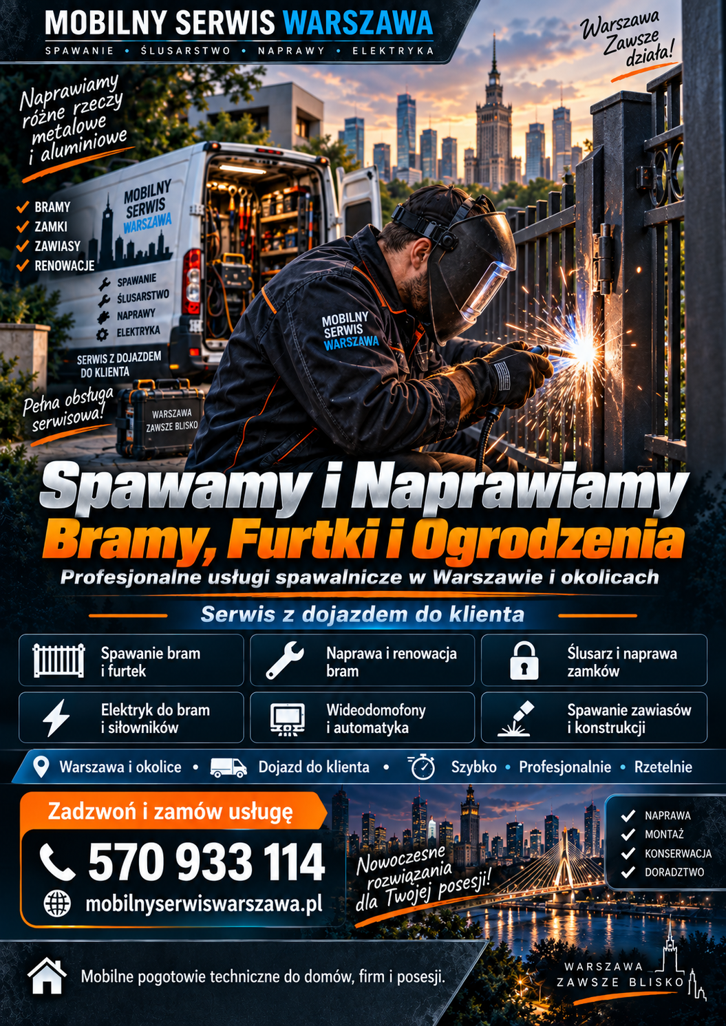 Różne rzeczy spawamy oraz naprawiamy, zamów naszego serwisanta z Warszawy, działąmy skutecznie i tanio jako pogotowie techniczne.
