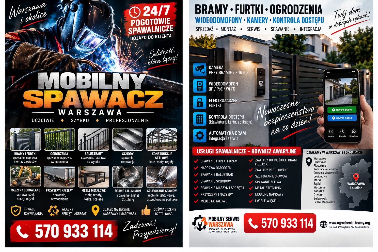 Mobilne Spawanie - Zamów Spawacza do Aluminium, Metalu, TiG i Mig z Warszawy! Jestesmy gotowi działać 6 dni w tygodniu.