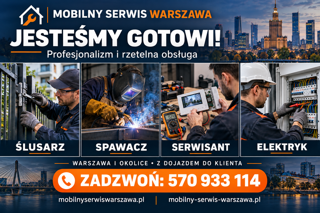 Spawacz Warszawa - Mobilny Serwis ze Stolicy, nasza firma prowadzi usługi serwisowe z dojazdem do domu, działamy szybko.