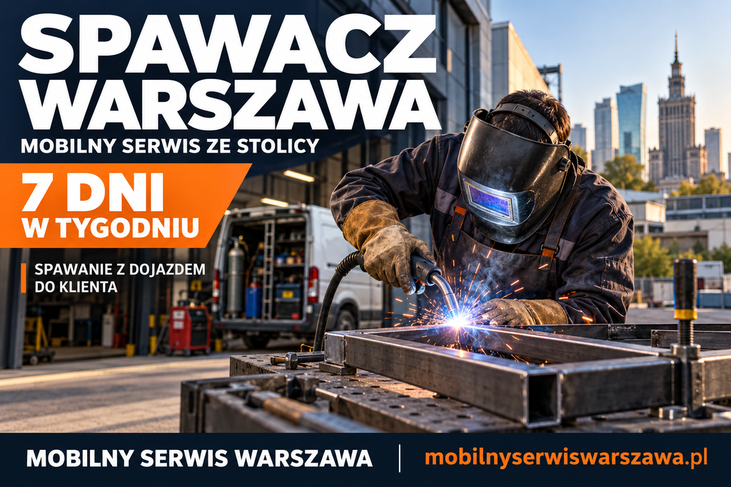 Spawacz Warszawa - Mobilny Serwis ze Stolicy 7 dni w tyg, Spawamy Aluminium, Metal, Naprawiamy Zawiasy, Cieżkie prace to nie Problem 
