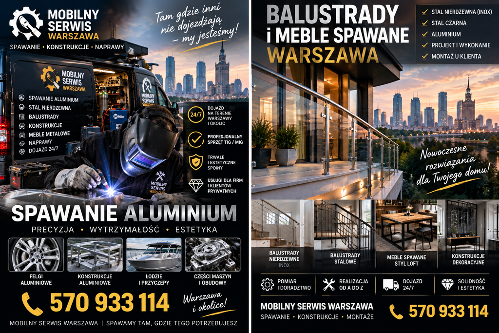 Spawanie aluminium, balustrady, balustrady nierdzewne, balustrady stalowe, meble spawane