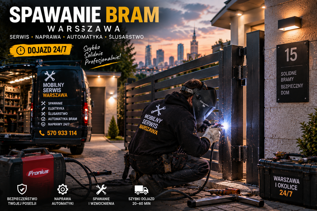 Spawanie konstrukcji stalowych na magazynie Warszawa