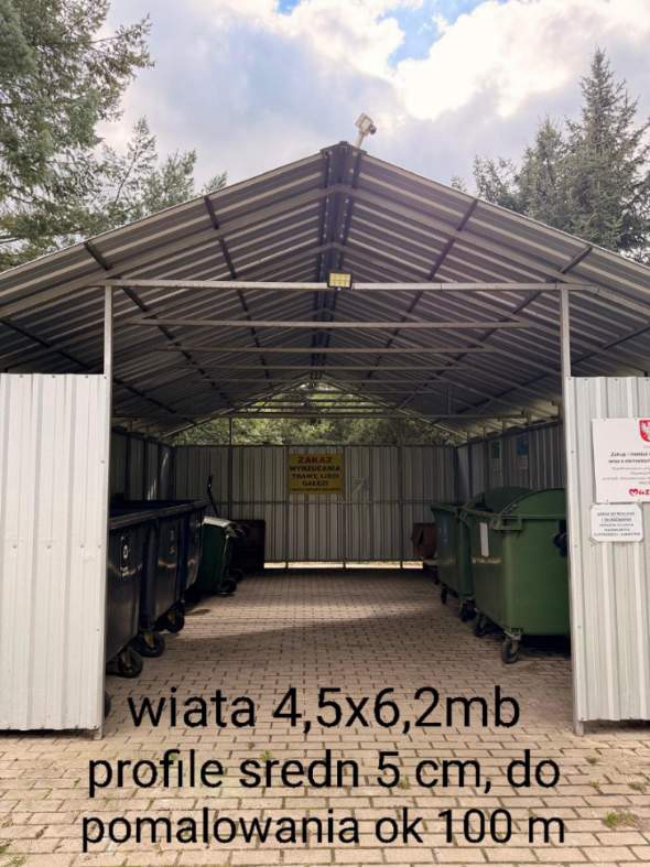 Renowacja wiaty oraz 2 bram wjazdowych